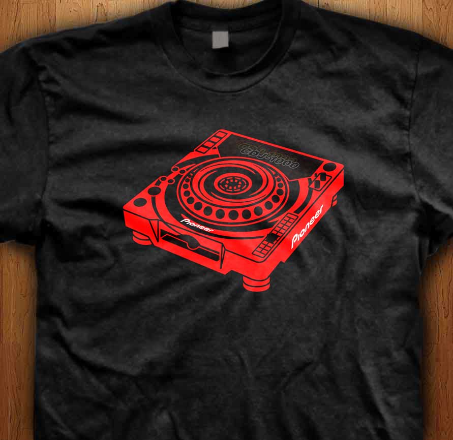 salami schelp Algebra Pioneer CDJ 1000 Swirl Official T-Shirt